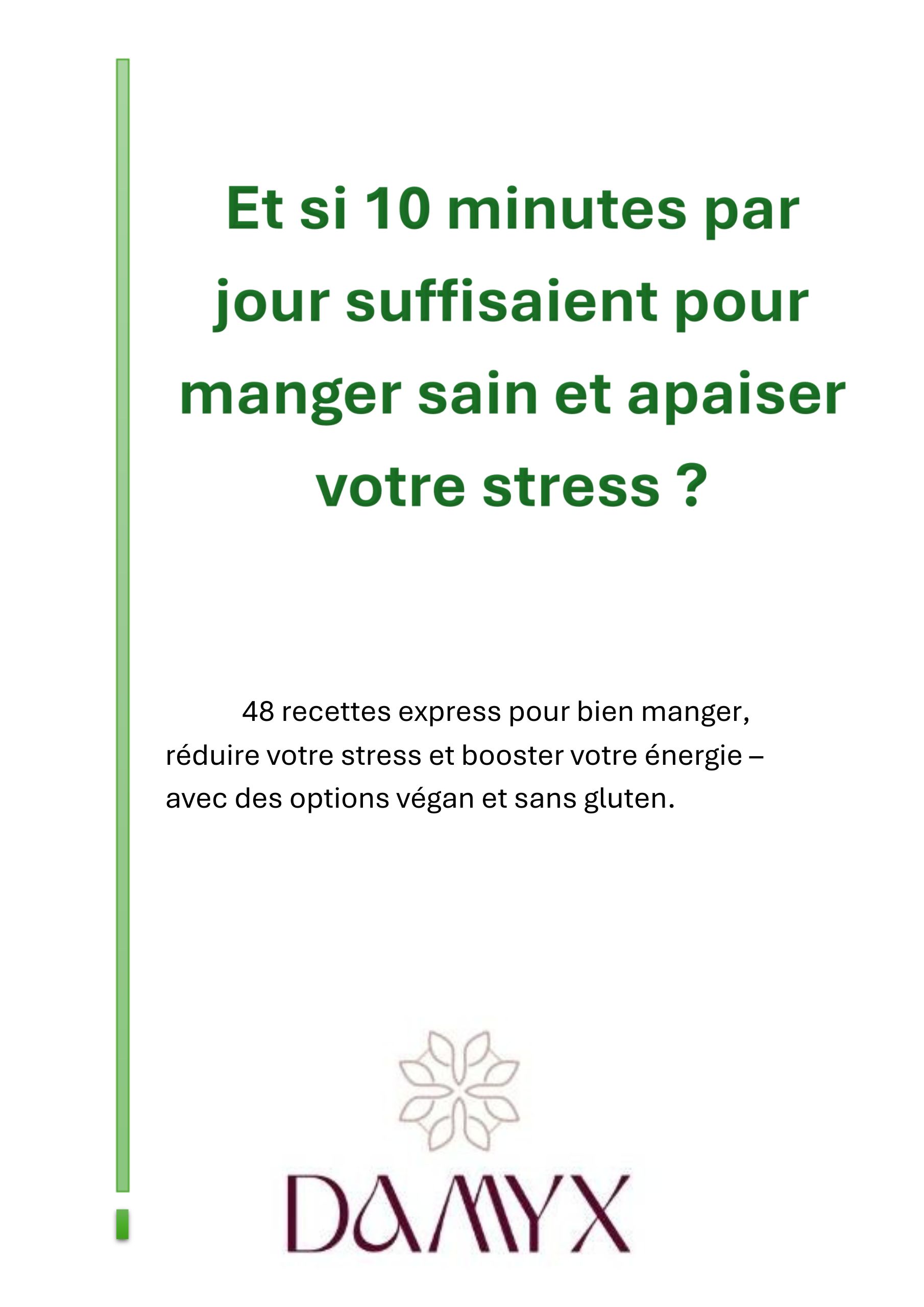 ebook recettes anti-stress DAMYX